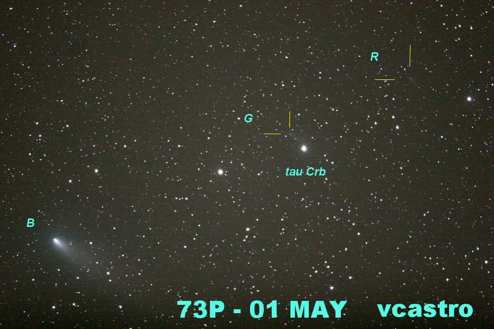 comet breaking up